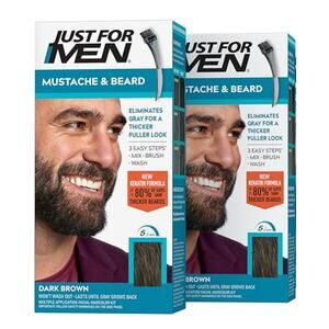 2-PACK Just for Men Beard and Mustache - Dark Brown Hair Color
